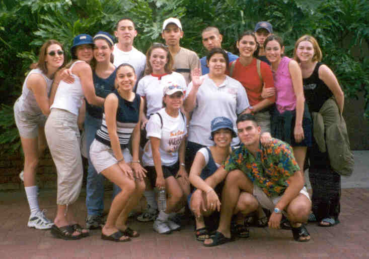 the gang at the zoo on our senior trip