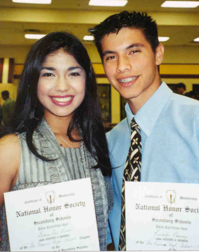 My cousin and I at our NHS banquet